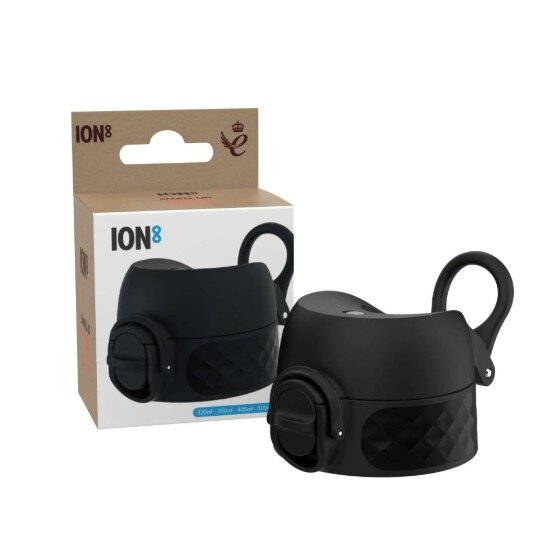 Ion8 Капак за бутилка за вода recyclon™ размер S Black -
