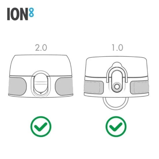 Ion8 Комплект аксесоари за запечатване на бутилки 8 части силикон прозра
