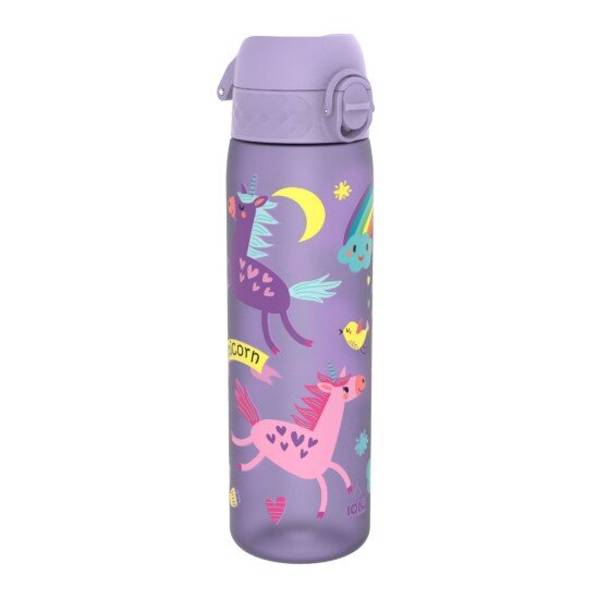 Ion8 "Slim" бутилка за вода за деца recyclon™ 500 мл Periwinkle Unicorn