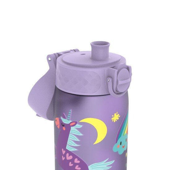 Ion8 "Slim" бутилка за вода за деца recyclon™ 500 мл Periwinkle Unicorn