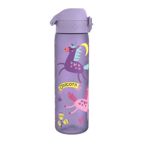 Ion8 "Slim" бутилка за вода за деца recyclon™ 500 мл Periwinkle Unicorn