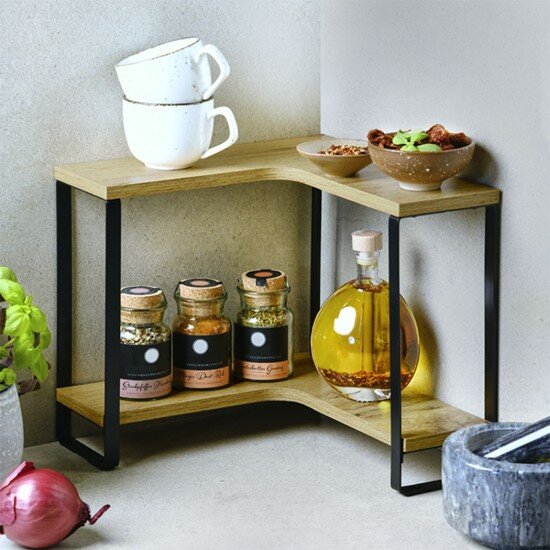 Kesper Ъглов кухненски рафт MDF 30 x 30 x 28 см -