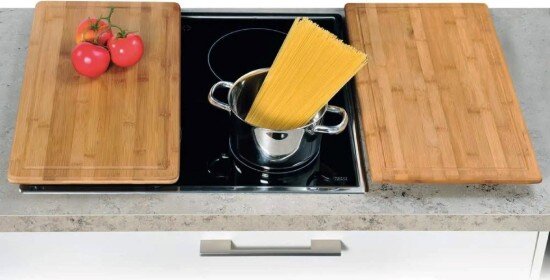 Kesper Дъска за рязане с крачета бамбук 50 x 28 x 3.1 см -