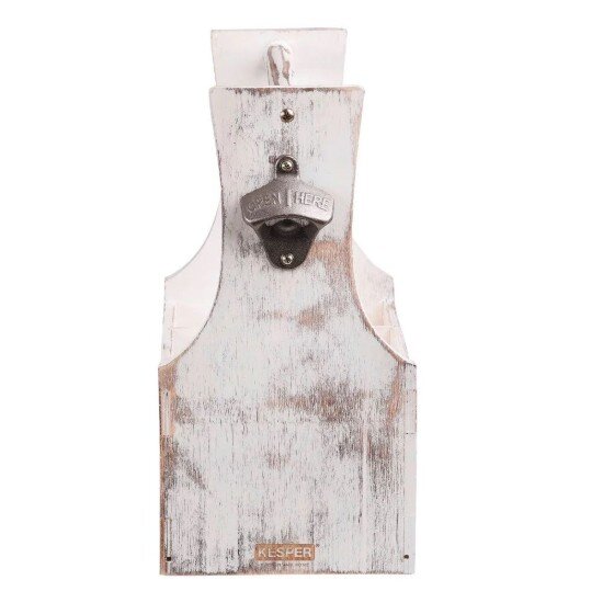 Kesper Кутия за транспорт на бирени бутилки с 6 отделения Vintage White - K