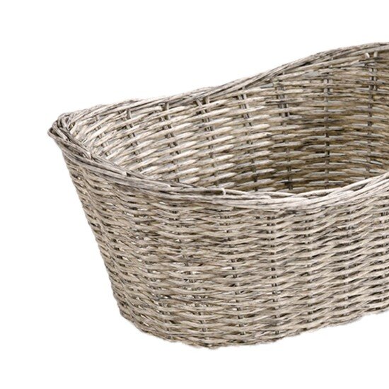 Kesper Овална кошница за хляб пластмаса 28 x 21 см сив -
