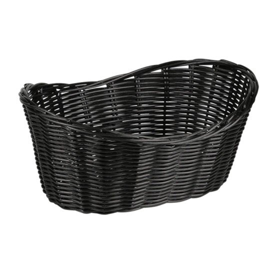 Kesper Овална кошница за хляб пластмасова 28 x 21 см черна -