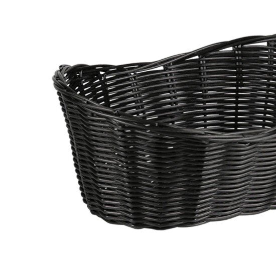 Kesper Овална кошница за хляб пластмасова 28 x 21 см черна -