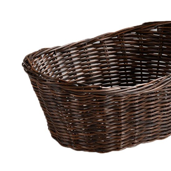 Kesper Овална кошница за хляб пластмасова 28 x 21 см кафява -