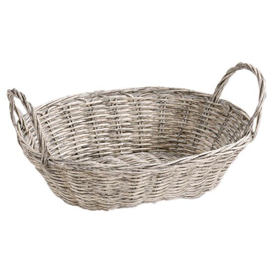 Kesper Овална кошница за хляб пластмасова 29 x 18 см сив -