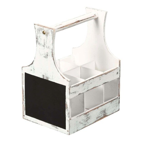 Kesper Прибори и държач за подправки 6 отделения Vintage White -