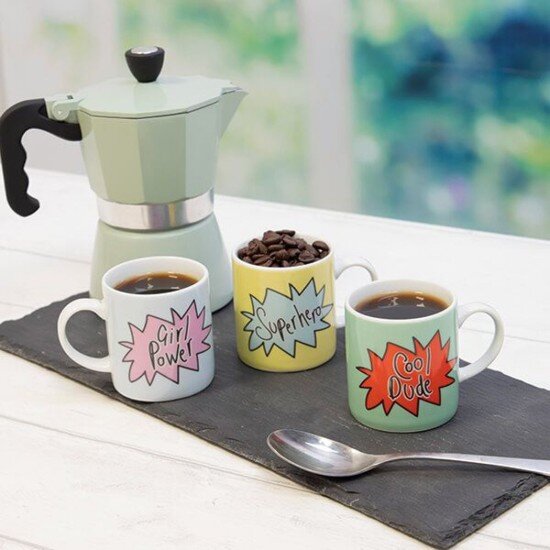 Kitchen Craft Чаша за еспресо 80 мл "Cool Dude" порцелан - от