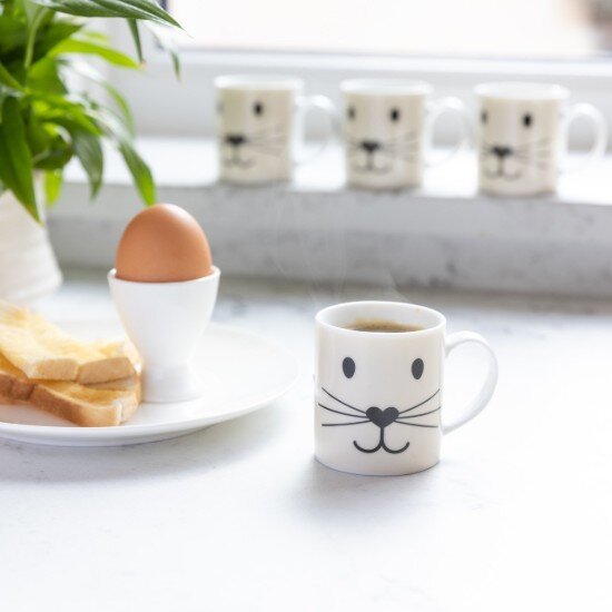 Kitchen Craft Чаша за еспресо "Cat face" 80 мл -