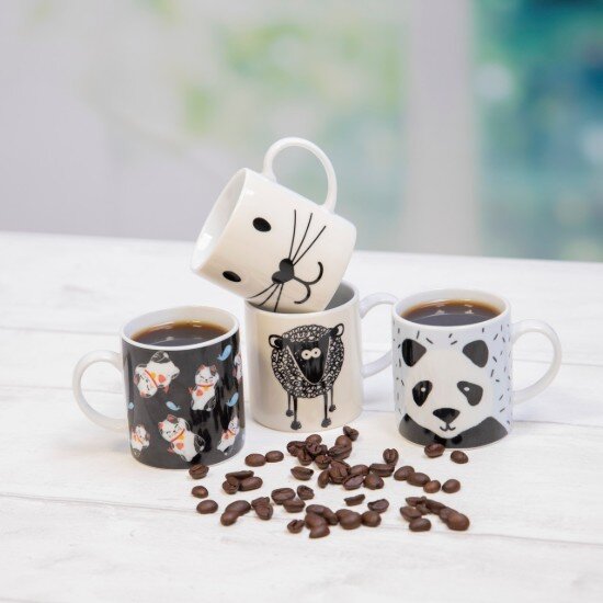 Kitchen Craft Чаша за еспресо "Cat face" 80 мл -