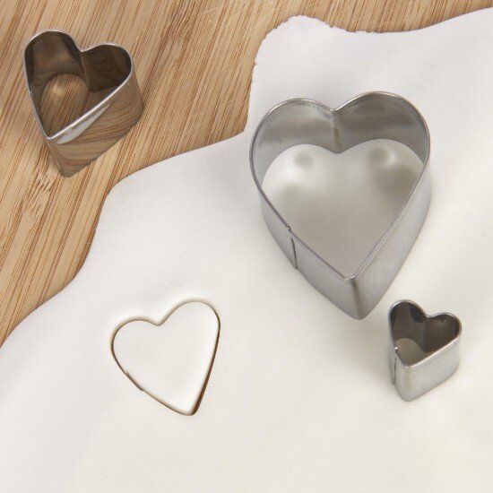 Kitchen Craft Комплект 3 формички за изрязване за декориране с марципан неръждаема
