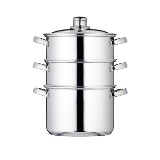 Kitchen Craft Комплект многостепенни тенджери от неръждаема стомана за готвене на па
