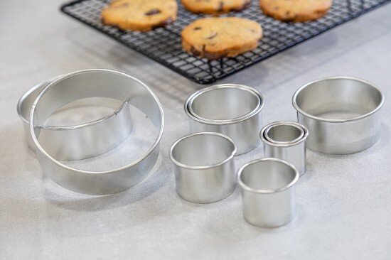 Kitchen Craft Комплект от 11 кръгли ножчета прав ръб метални -
