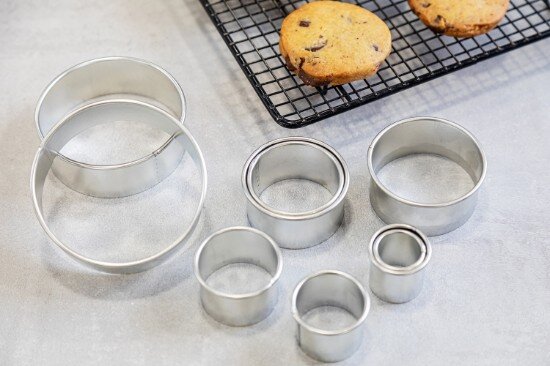Kitchen Craft Комплект от 11 кръгли ножчета прав ръб метални -