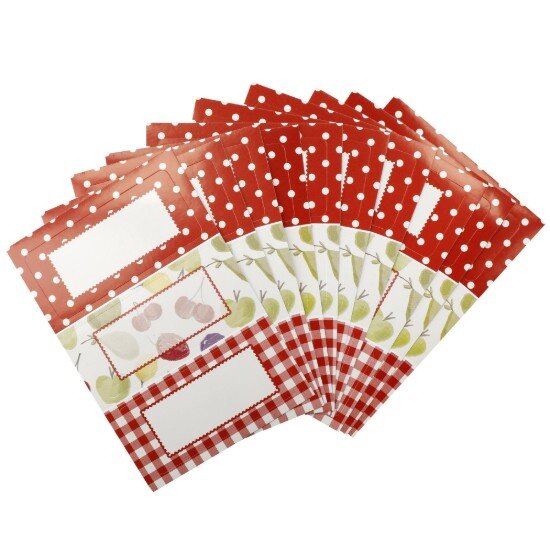 Kitchen Craft Комплект от 30 етикета за буркани плодов модел -