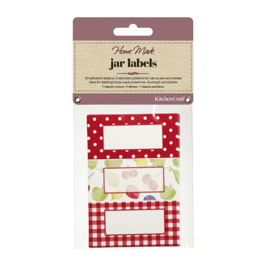 Kitchen Craft Комплект от 30 етикета за буркани плодов модел -