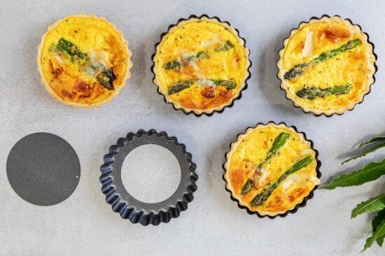 Kitchen Craft Комплект от 4 форми за печене на мини тарти стомана 10 см - Kitchen