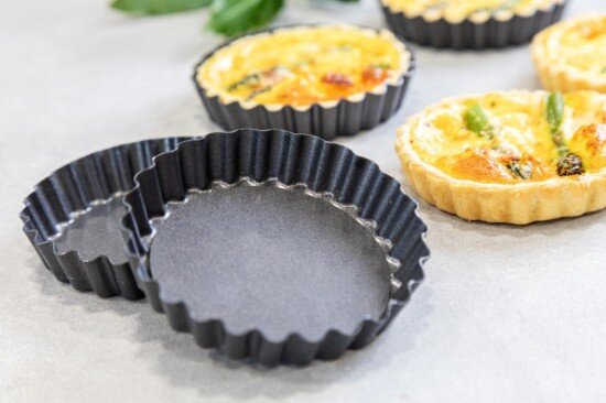 Kitchen Craft Комплект от 4 форми за печене на мини тарти стомана 10 см - Kitchen