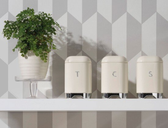 Kitchen Craft Контейнер за захар 11 х 11 х 19 см "Ловело" кремав цвят - Kitchen C