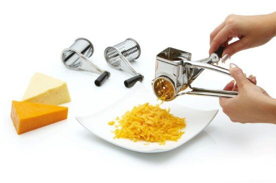 Kitchen Craft Многофункционален ротационен комплект ренде с 3 барабана неръждаема с