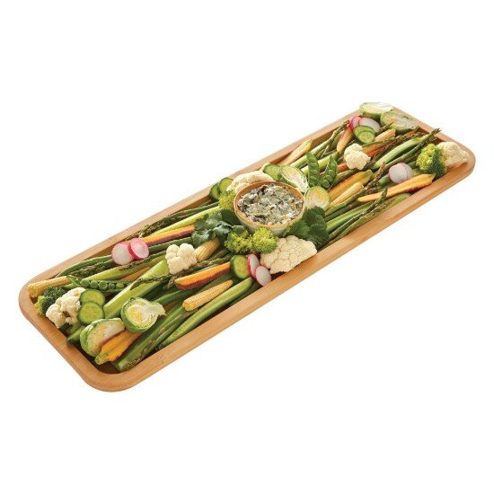 Kitchen Craft Плато за сервиране с капак бамбук 17x56 см - Farberware