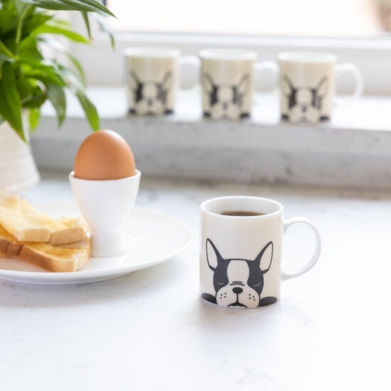 Kitchen Craft Порцеланова чаша за еспресо модел "French bulldog" 80 мл - от Kitche