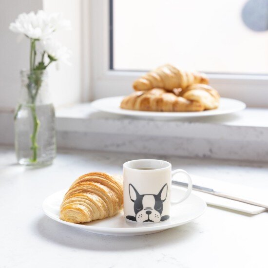 Kitchen Craft Порцеланова чаша за еспресо модел "French bulldog" 80 мл - от Kitche