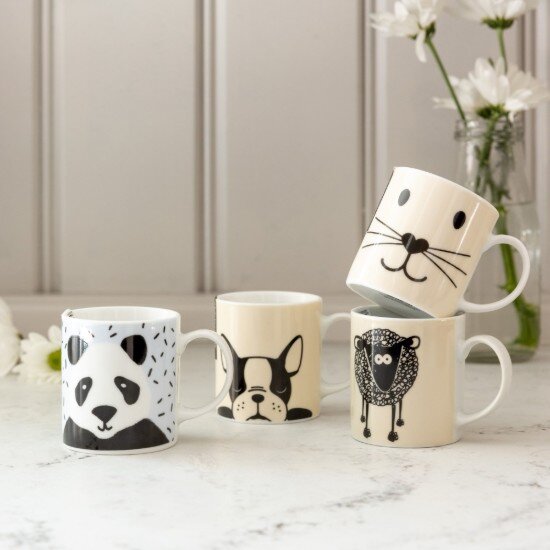 Kitchen Craft Порцеланова чаша за еспресо модел "French bulldog" 80 мл - от Kitche