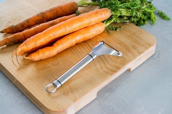 Kitchen Craft Прибор от неръждаема стомана за белене на плодове/зеленчуци 18 см - о