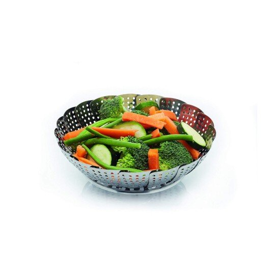 Kitchen Craft Регулируема кошница за готвене на пара 23 см неръждаема стомана - Ki