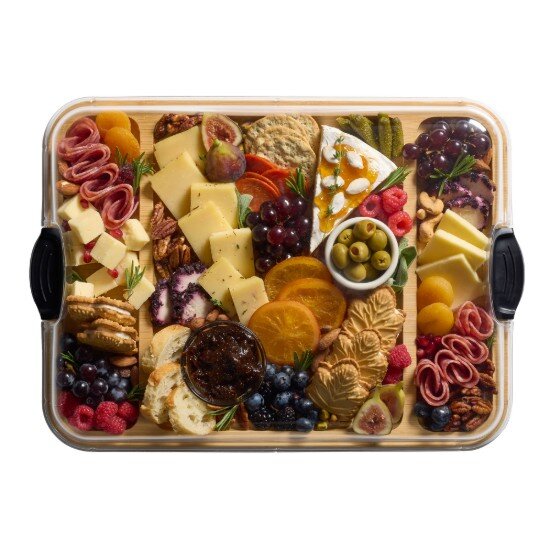 Kitchen Craft Сервираща чиния с капак бамбук 30.5 x 40.5 см - Farberware