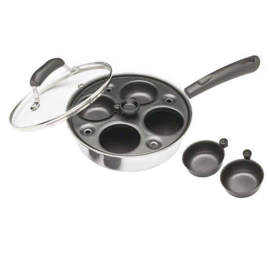 Kitchen Craft Тиган за яйца Бенедикт с капак 21 см -