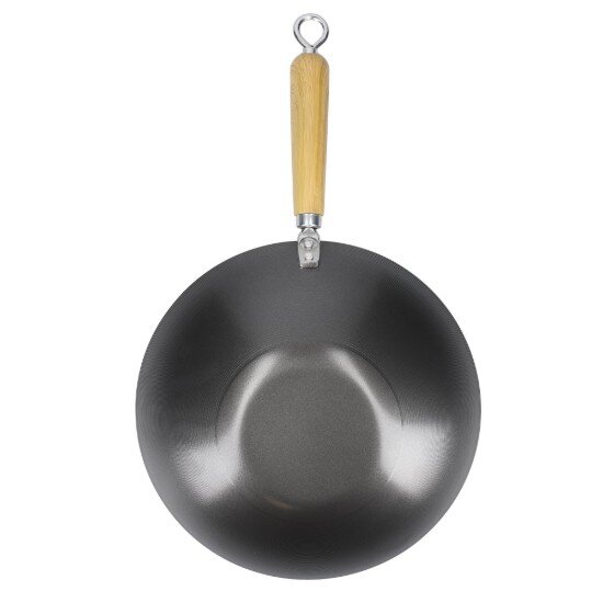 Kitchen Craft Уок тиган с дървена дръжка 30 см въглеродна стомана - от марката Kit