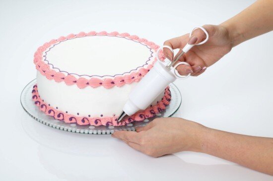 Kitchen Craft Въртящ се поднос 30 см изработен от стъкло -
