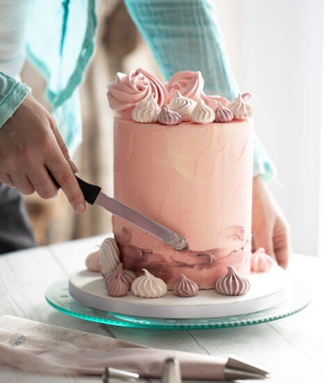 Kitchen Craft Въртящ се поднос 30 см изработен от стъкло -