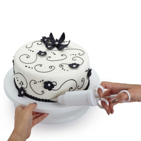 Kitchen Craft Въртяща се поставка за торта 28 см пластмаса –