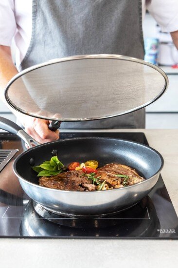 Kitchen Craft Защита против пръски 33 см неръждаема стомана - произведена от Kitch