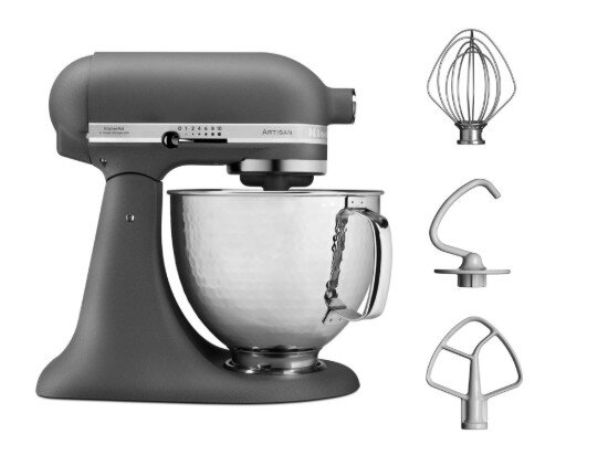 KitchenAid Artisan миксер с купа 4.8L модел 156 Imperial Grey -
