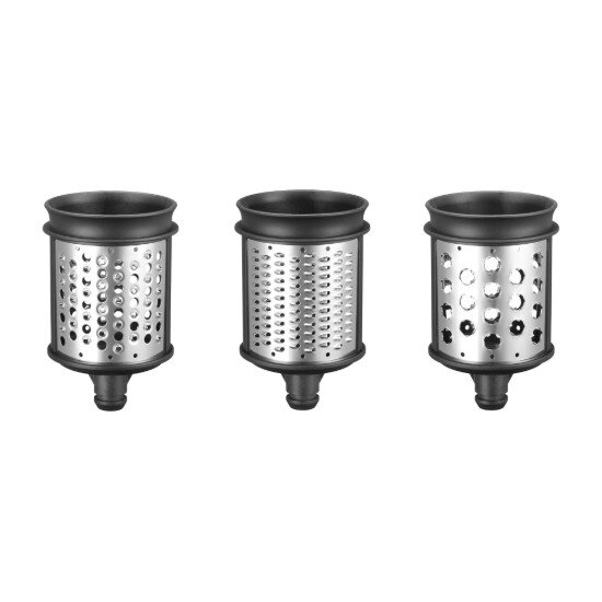 KitchenAid Комплект от 3 броя цилиндрични рендета за настъргване на кашкавал и зе