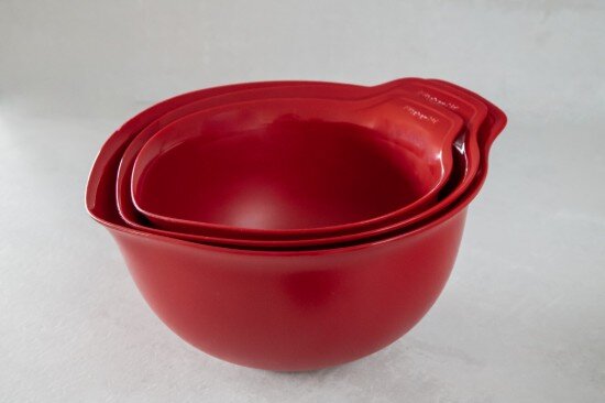 KitchenAid Комплект от 3 купи за смесване пластмасови Empire Red - марка Kitche