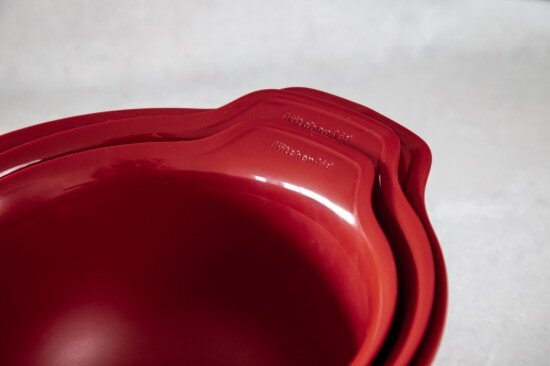 KitchenAid Комплект от 3 купи за смесване пластмасови Empire Red - марка Kitche