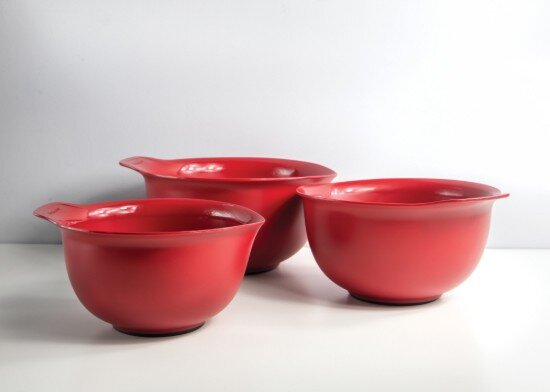 KitchenAid Комплект от 3 купи за смесване пластмасови Empire Red - марка Kitche