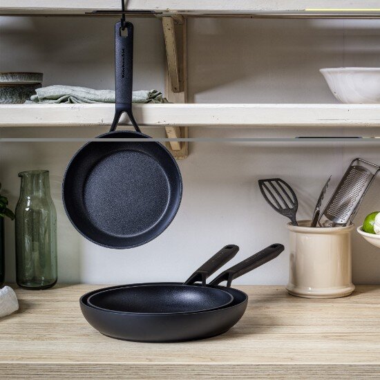 KitchenAid Комплект от 3 незалепващи тигана алуминий 20/24/28 см "Classic" - K