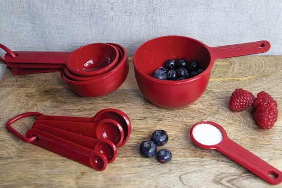 KitchenAid Комплект от 4 броя мерителни чаши цвят "Empire Red" - марка KitchenAi