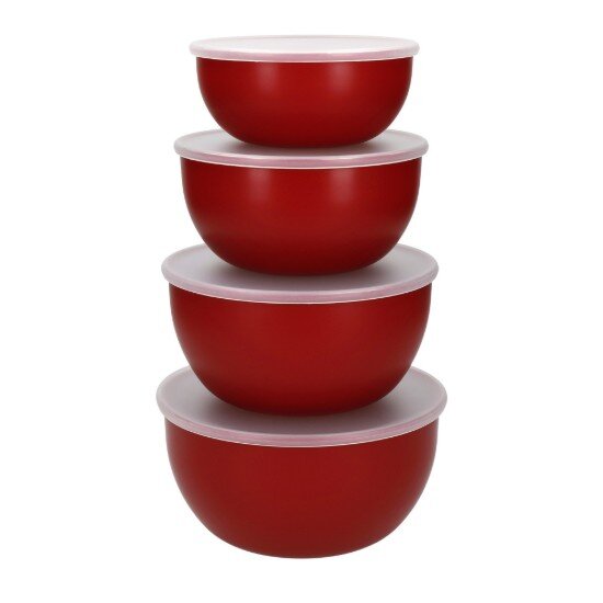 KitchenAid Купи за приготвяне 4 части пластмасови с капак Empire Red - Kitchen