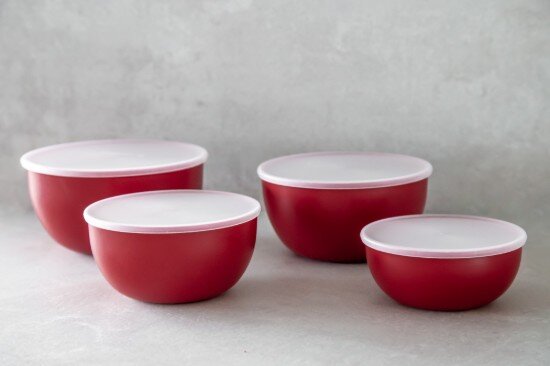 KitchenAid Купи за приготвяне 4 части пластмасови с капак Empire Red - Kitchen