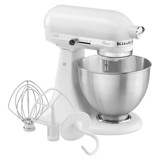 KitchenAid Миксер с купа 4.3 л Classic White -